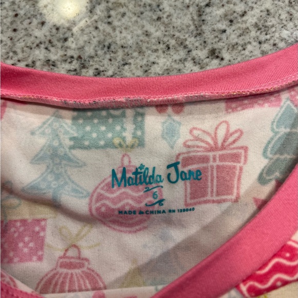 Matilda Jane Christmas Pajamas Size 6 - Picture 3 of 4
